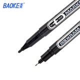 Baoke Marking Pen 221 Небольшой двойной заголовок ручка на основе CD CD Pen Logistics Express Водонепроницаемый черный красный синий