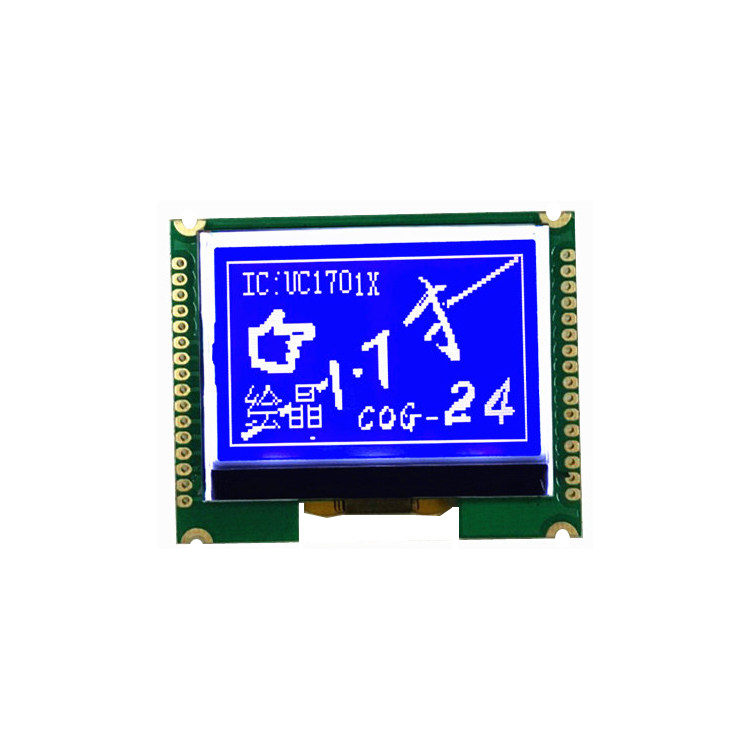 12864COG-24 Small size LCD screen with font graphics string parallel port can be industrial-grade low power consumption