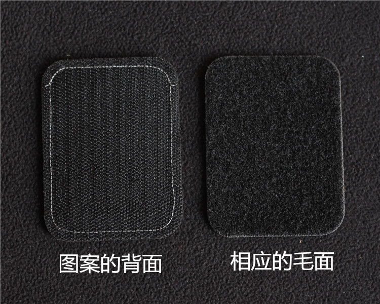 Thêu tinh tế Sticker Cá Tính Vải Dệt Velcro Sticker Nhanh Chống Chạm Tay Ba Lô Sticker Gửi Tương Ứng Khuôn Mặt Thô hình dán lên quần áo