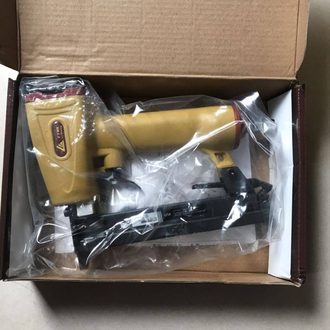 Original Lisheng 425K code nail gun pneumatic nail gun weaving rattan gun steel wire mesh window nail gun iron pipe special gun