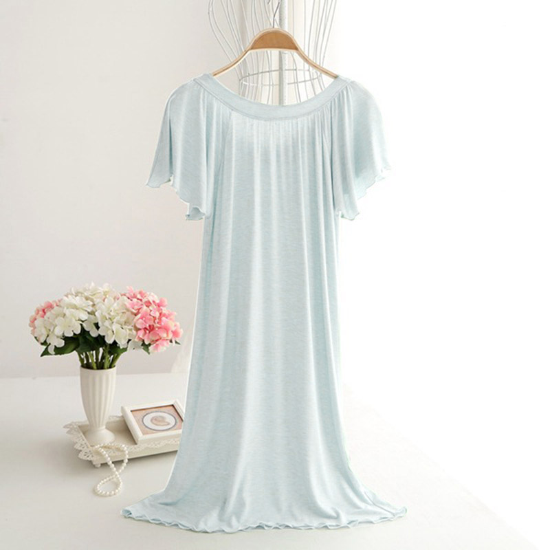 Nightdress sling mùa hè nữ sợi tre phương thức dễ thương bé tay áo ngắn tay áo phụ nữ mặc nhà ăn mặc đồ ngủ