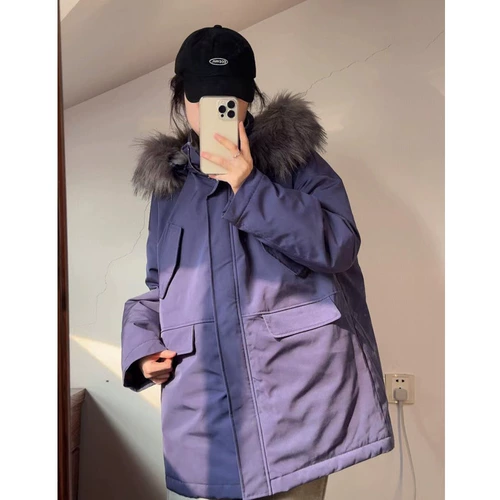 Пуховик, длинная куртка, коллекция 2022, увеличенная толщина, оверсайз