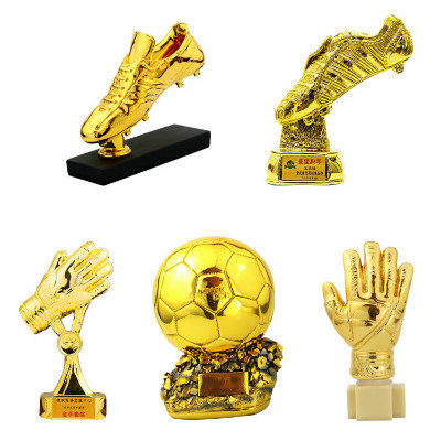 World Cup custom golden Boot award Shooter Award trophy model Footballer trophy Cristiano Ronaldo Messi can be printed for free