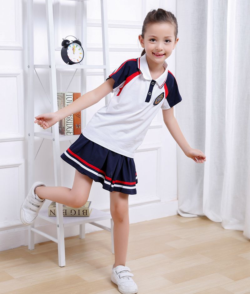 Quần áo sân vườn mẫu giáo hè hè học sinh đồng phục thể thao phù hợp với quần áo cotton trẻ em nam nữ 2018 tùy chỉnh mới bộ đồng phục cho trẻ mầm non