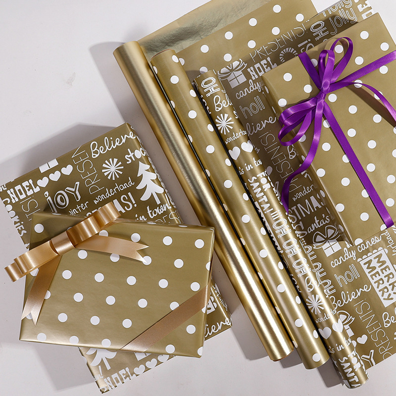 Gift Wrapping Paper Large Size Birthday Gift Box Packaging Gift Paper High-End Christmas Handmade Material Package Book Paper