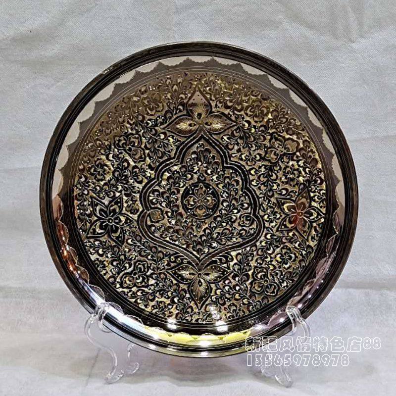 Copper Disc Pakistan Bronze Ware Copper Hanging Disc Wall Ornaments Pakistan Art Handmade Fruit Tray