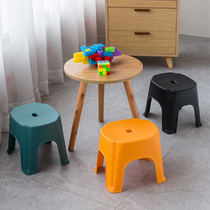 Small stool Plastic stool bench Household childrens stool thickened cartoon non-slip foot rubber stool Foot baby low stool