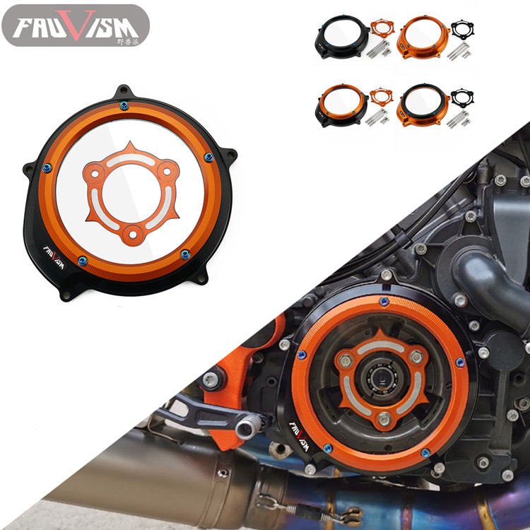 FAUVISM adapted to KTM RC8 RC8R modified transparent clutch cover engine transparent cover