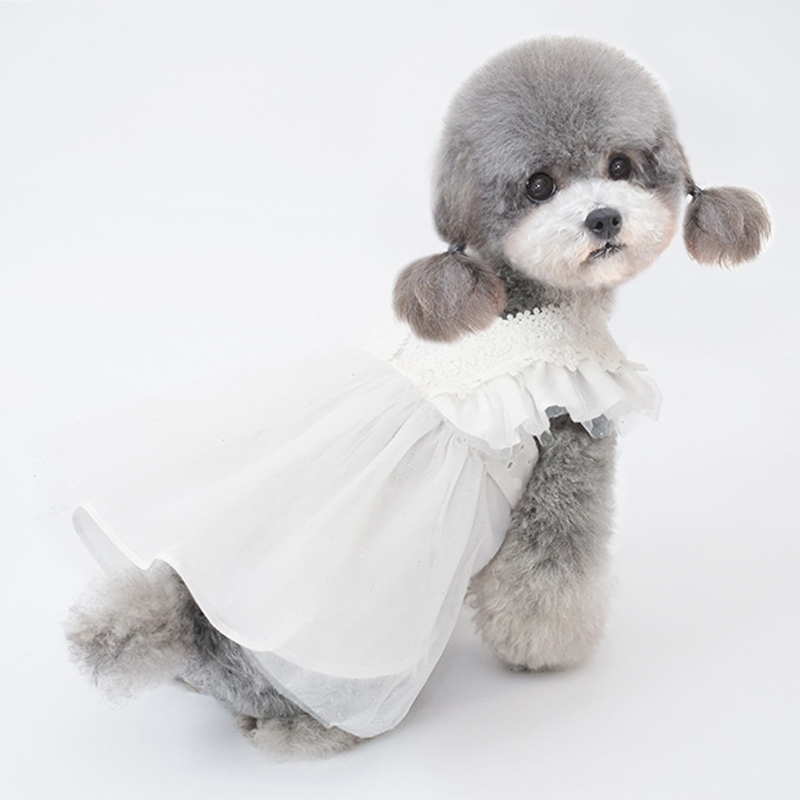 Cat Clothes Princess White Gauze New Gift Ragdoll Hairless Cat Teddy Pet Wedding Dress