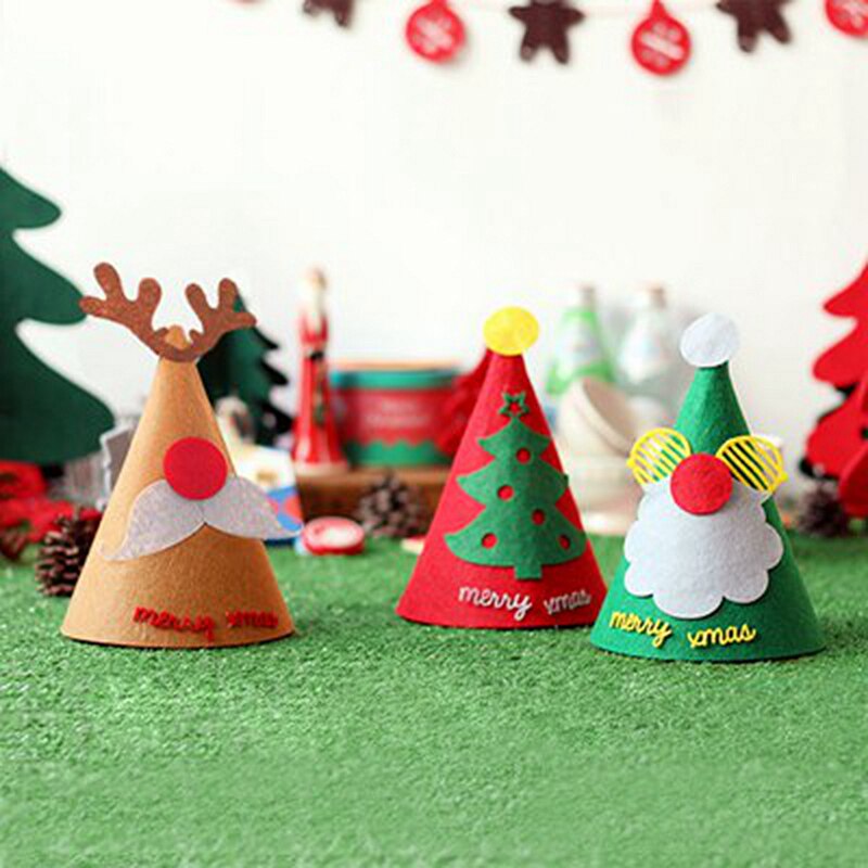Santa Little Hat Children's Holiday Party Hat Creative Cute Elk Dress up Headdress Game decoration