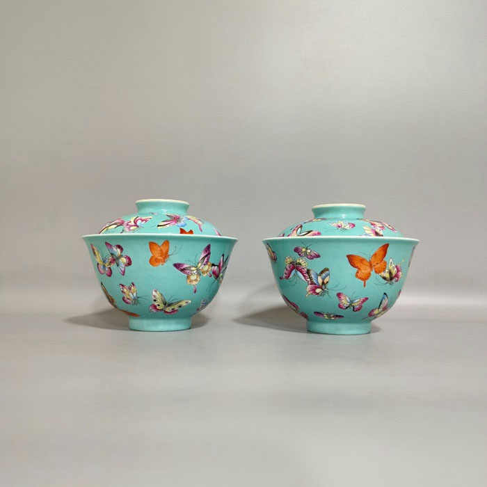 中国美術　雍正年製　粉彩花詰茶碗　口径10.1㎝　東Y7-0807⭐︎2Fタサニ 中国美術 雍正年製 粉彩花詰茶碗 口径10.1㎝ 東Y7-0807⭐︎