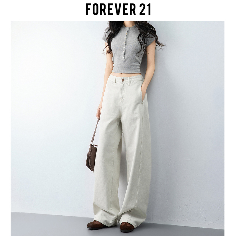 Forever 21 Women's 2026 Spring High-Waisted Loose Drape Wide-Leg Lime White Wide-Leg Jeans Women's Clothing Forever 21 Women's 2026 Spring High-Waisted Loose Drape Wide-Leg Lime White Wide-Leg Jeans Women's Clothing