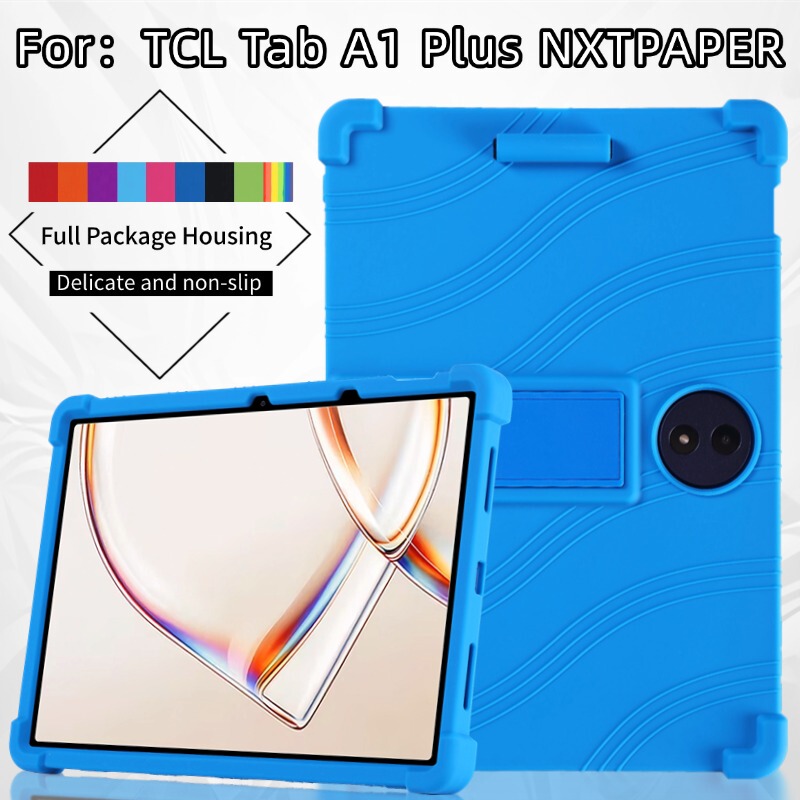 Suitable for Tcl Tab A1 Plus Nxtpaper 12.2inch Tablet Computer Silicone Protective Case 9445X Stand Anti-Fall Soft and Hard Case