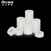 Straight-through M6 isolation column pad high flat head support column double-through ABS nylon plastic gasket round hole casing column gasket
