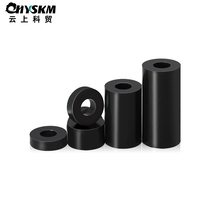 ABS nylon column isolation column M3 straight through hollow insulating column PC board round thick plastic stud Black
