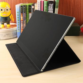 11.6/12.9/13/14/15.6/16.1/17/18/ 19inch Portable Monitor Screen Cover Tablet Protective Case Pu Leather Case Stand Strong Magnetic Adsorption Step Screw Magnetic Version