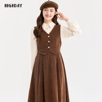 Xuanri retro british style sleeveless dress