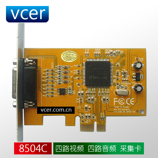 vcer PCIE Full D1 HD four 4channel realtime video capture card PCIe