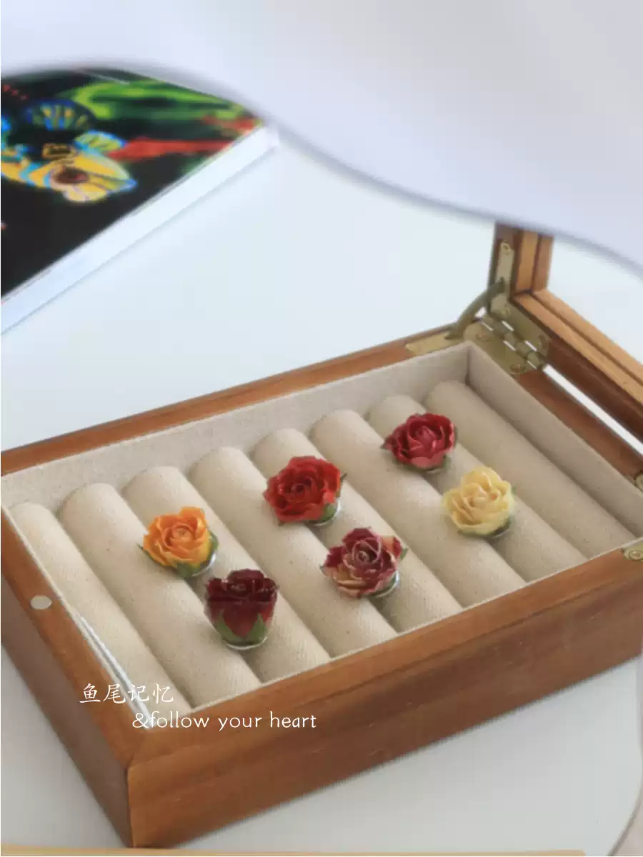 磁吸铁石袖扣&不伤衣服~玫瑰花胸针蔷薇天然花朵永生