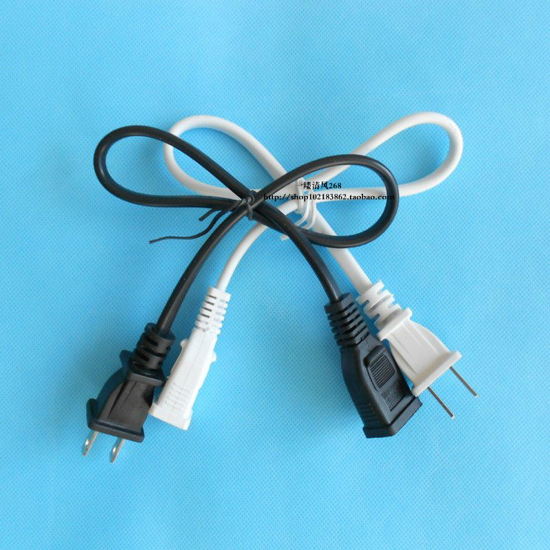 Home Creative Two-Core 2 Plug-in Electric Source Extension Cord Socket Two-Foot Plug Electric Fan Extension Cord Plugging Short Line