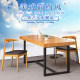 Loft solid wood desk simple large computer table desktop home dining table simple solid wood office desk workbench