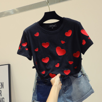 ins pure cotton short-sleeved T-shirt womens loose 2020 spring and summer new net red half-sleeved white body shirt wild tide