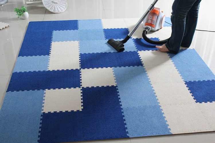 Suede khâu thảm bọt cửa hàng cho phòng ngủ thảm pad trẻ ấm nhà trượt và trẻ em leo tatami mat - Thảm sàn