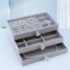 Jewelry box storage box high-end exquisite multi-layer ring