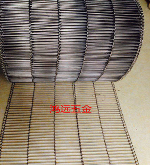 Back-flow welding stainless steel mesh back to flow welded mesh with B-shaped mesh belt conveyor belt high temperature resistant mesh belt wheel 
