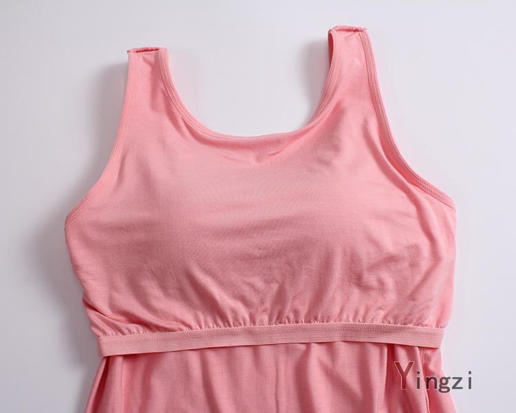 Modal với một miếng đệm ngực bên trong yoga no rims bra top sling đáy áo sơ mi không tay vest thể thao nữ áo bra đẹp