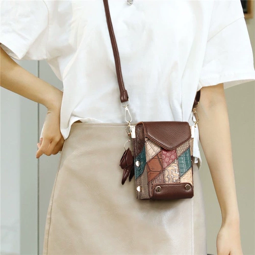 Изысканная сумка для телефона, маленькая небольшая сумка, из натуральной кожи