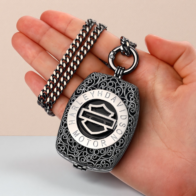 Harley Key Cover S925 Sterling Silver New Model Glider Sportsman Pure Copper Key Shell Street Fighter Buckle Silver Necklace 26 Styles