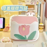 Милое мусорное ведро, маленький мусорный мешок для гостиной для домашнего использования, в цветочек