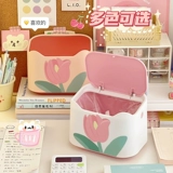 Милое мусорное ведро, маленький мусорный мешок для гостиной для домашнего использования, в цветочек