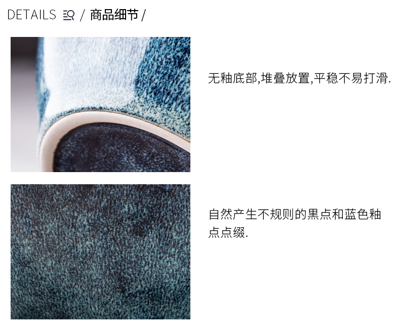 Large capacity high CPU contracted Europe type restoring ancient ways ceramic cup stars hand - made coffee cup boreal Europe style keller