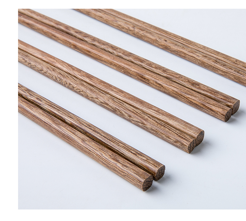 This porcelain household creative wings 10 pairs of wooden chopsticks and kitchen supplies Japanese immediately antiskid hotel hotpot chopsticks