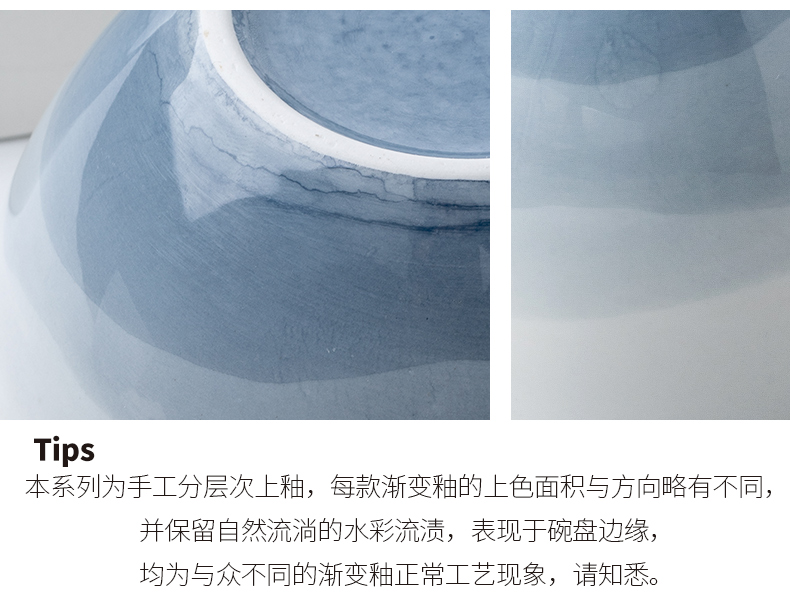 The Nordic ins creative ceramic bowl to eat rice bowl contracted wind small pure and fresh and beautiful tableware ultimately responds soup bowl a single small bowl