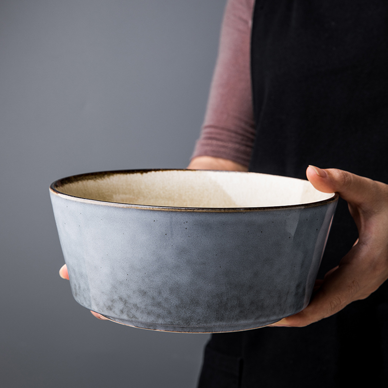 Nordic retro ceramic tableware 5 inch bowl of the big bowl rainbow such always move the food dish bowl of nice dishes for dinner