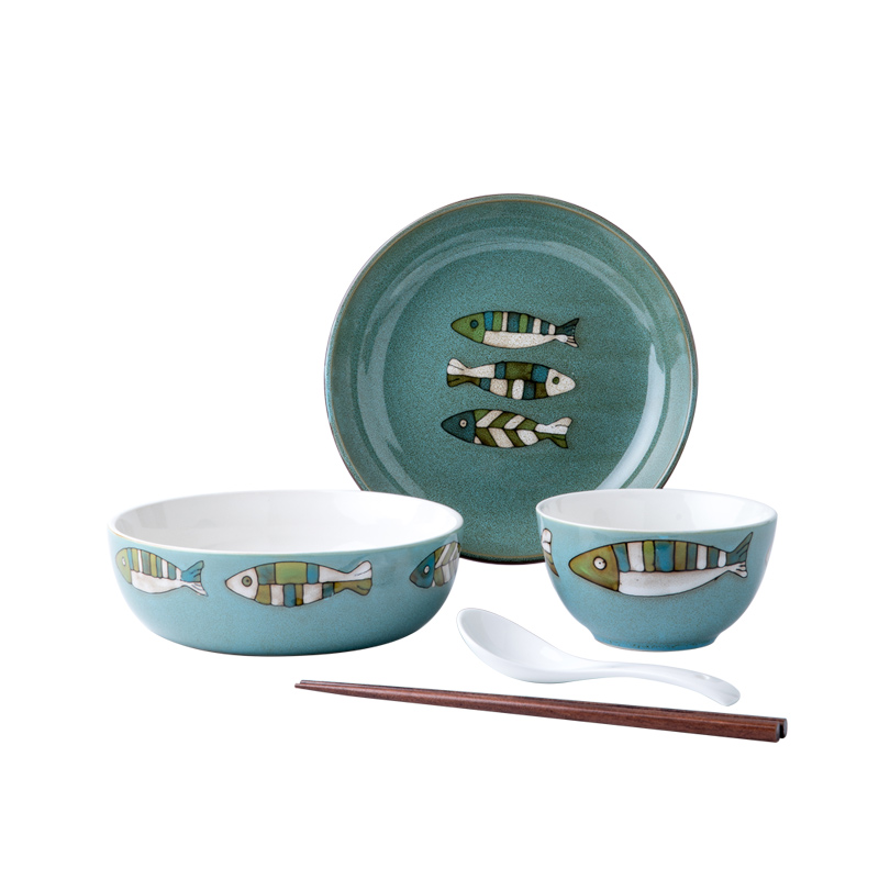 Youcci porcelain tableware suit Chinese style dishes suit household Chinese wind leisurely contracted one food people eat