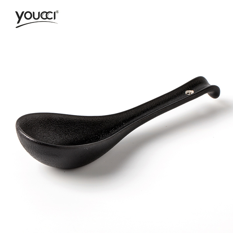 Youcci creative porcelain ceramic spoon leisurely household hotel thickening spoon run small spoon restaurant hotel for dinner