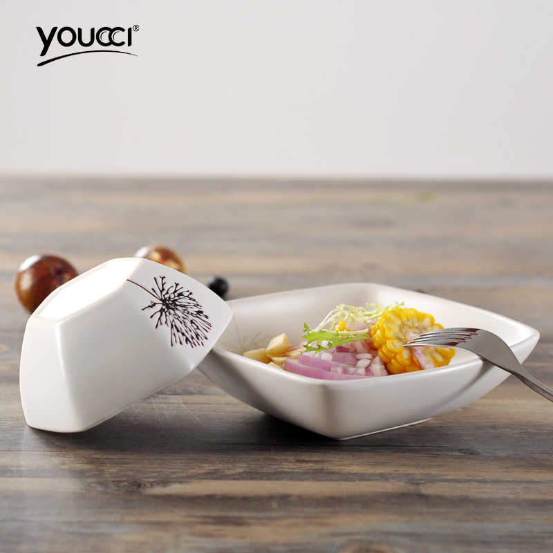 Youcci porcelain Japanese and wind leisurely hand - made ceramic tableware home dishes dishes combination characteristic dish bowl