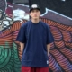Bboy lỏng loại áo thun rắn màu cơ bản đường phố nhảy hip hop nặng tay áo ngắn popping hiphop áo thun nam tay ngắn có nón