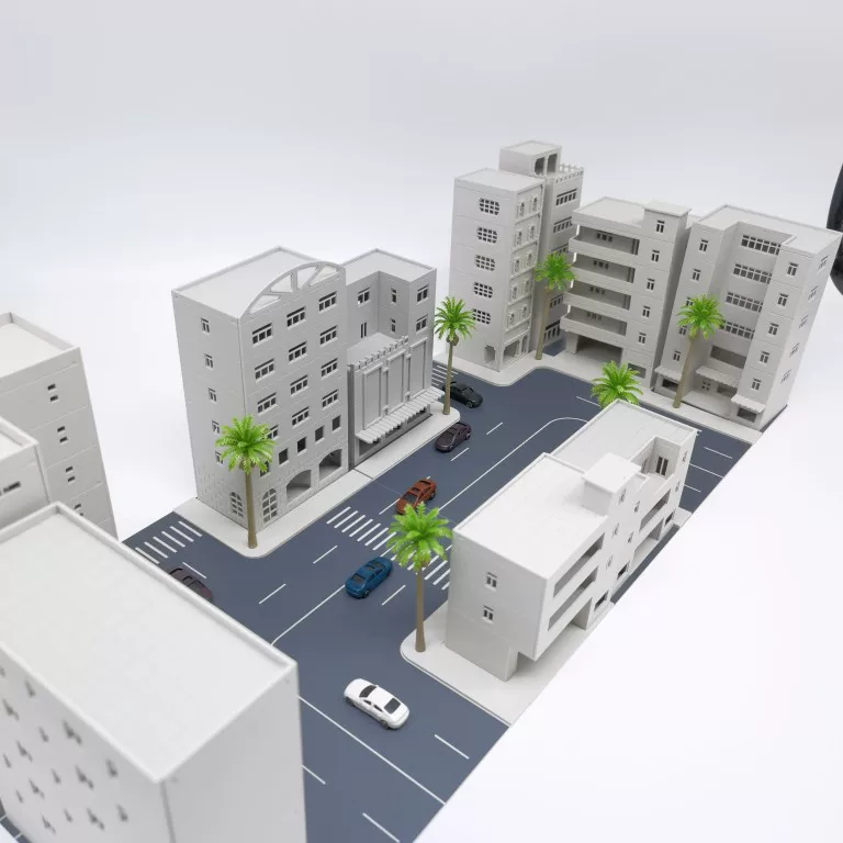 Constructor, city buildings, scale 1:144, scale 1:100, full set