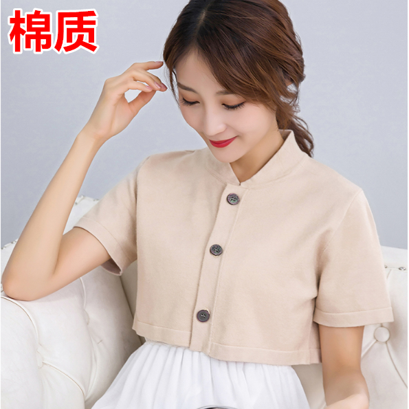 Summer shoulder pads women's middle-aged and elderly people sleep warm and protect shoulders, cervical vertebrae, confinement, pure cotton, cold-proof, air-conditioned rooms, and thin waistcoats