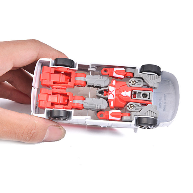 ເດັກນ້ອຍຂອງໂລຫະປະສົມ deformation toy simulation pocket car sliding car puzzle puzzle iron car car robot