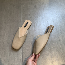 2021 Spring New Womens Shoes Outwear Womens Summer Slippers Flat Bottom East Gate Retro Sloth Müller Half Slippers