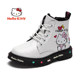 HelloKitty children's shoes girls leather boots spring and autumn new little girl short boots Martin boots princess warm boots