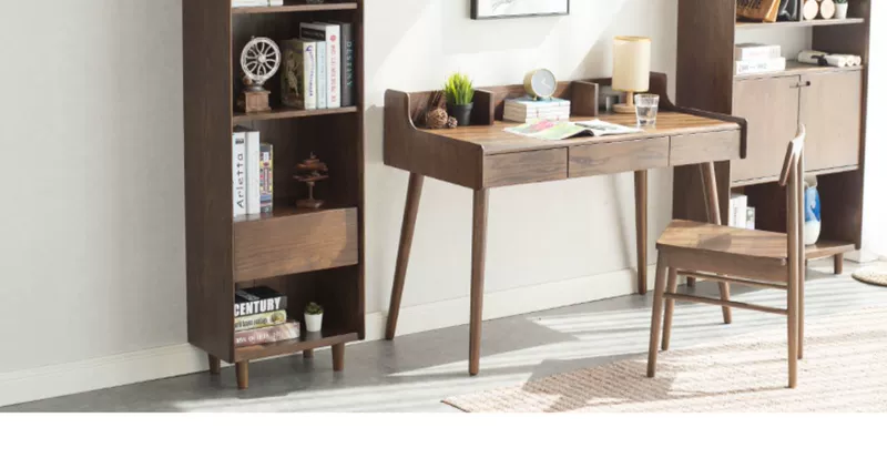 Xưởng Zhimu Tất cả gỗ nguyên khối Tủ sách nhỏ 0,5 mét đơn giản kết hợp gỗ sồi hiện đại kệ sách bàn học nội thất q - Buồng