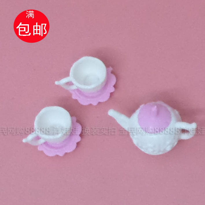 Ấm trà nhỏ bộ đồ ăn nhà bếp Barbie Barbie 30 cm búp bê cô gái đồ chơi chơi nhà phụ kiện xếp hình cho bé