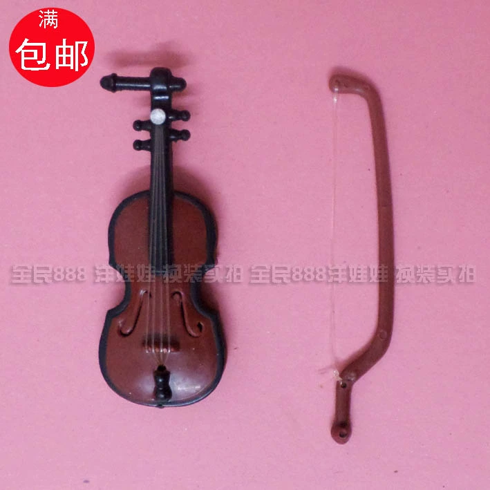 Violon Mini cho 30CM Barbie Barbie Baby Doll House Girl Phụ kiện đồ chơi khủng long đồ chơi